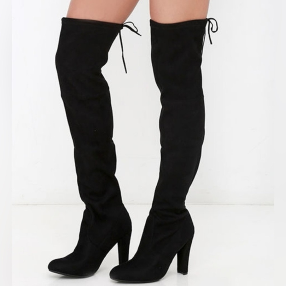 Steve Madden Women’s GORGOUS Over-The-knee Boot Black